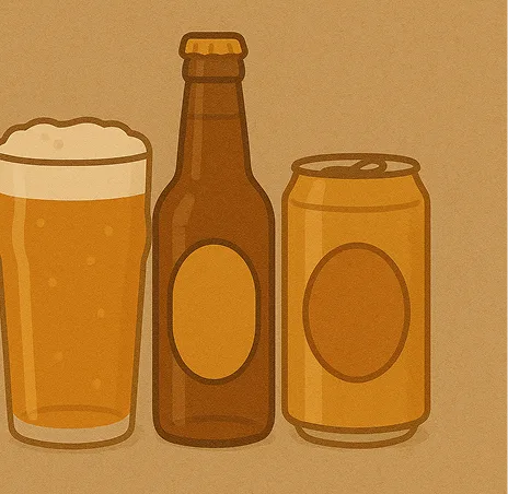 Craft beer selection